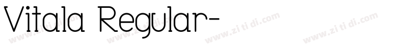 Vitala Regular字体转换